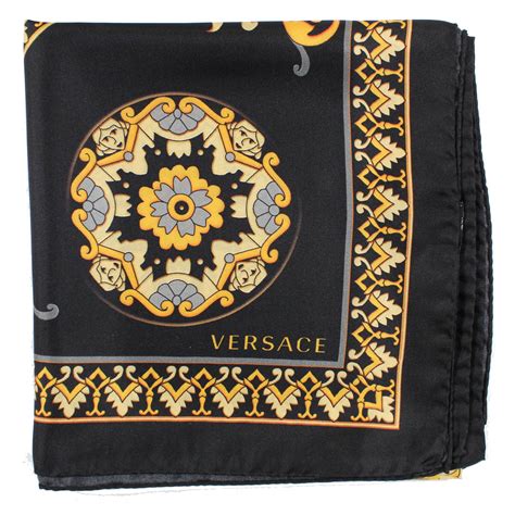 black and white versace scarf|are versage shawls always silk.